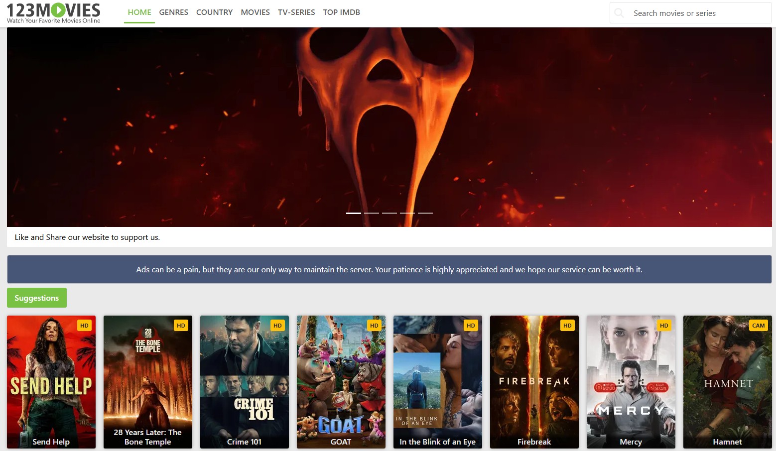 123Movies official website watch movies online free HD